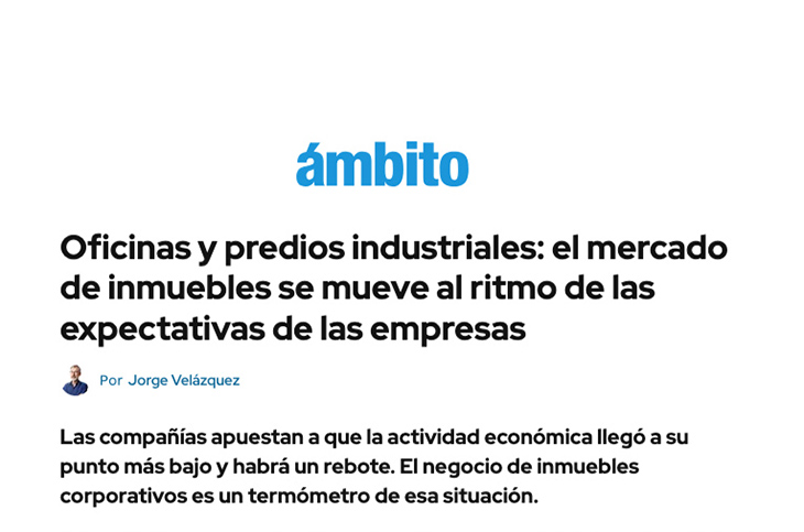 Adrián Mercado en Ámbito.