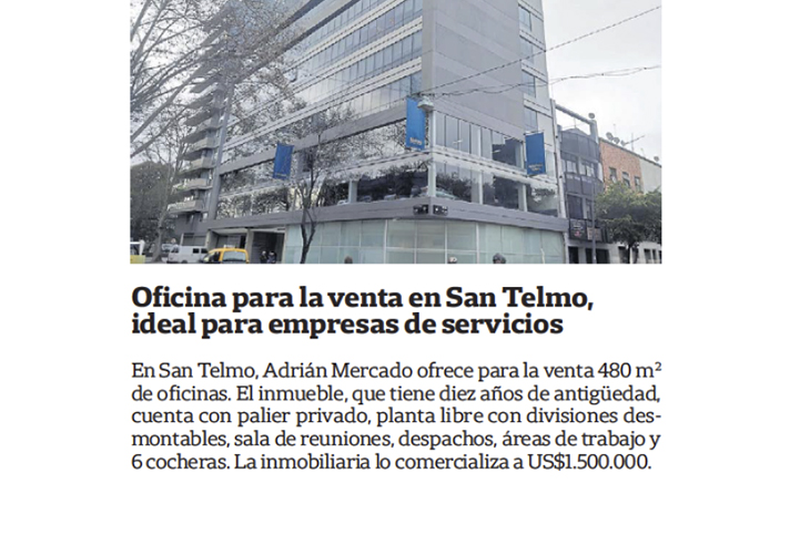 Adrián Mercado en La Nación, Propiedades.