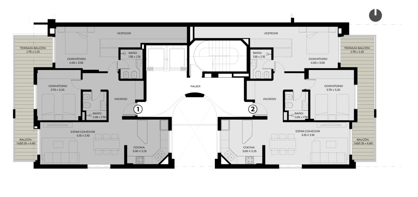 Departamento en venta de 2 dormitorios - Rosario Lourdes