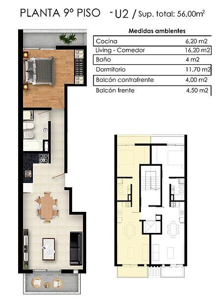 1 dormitorio en venta en Rosario