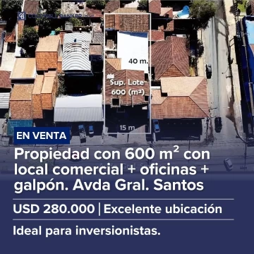 Local Comercial + oficina + galpon 