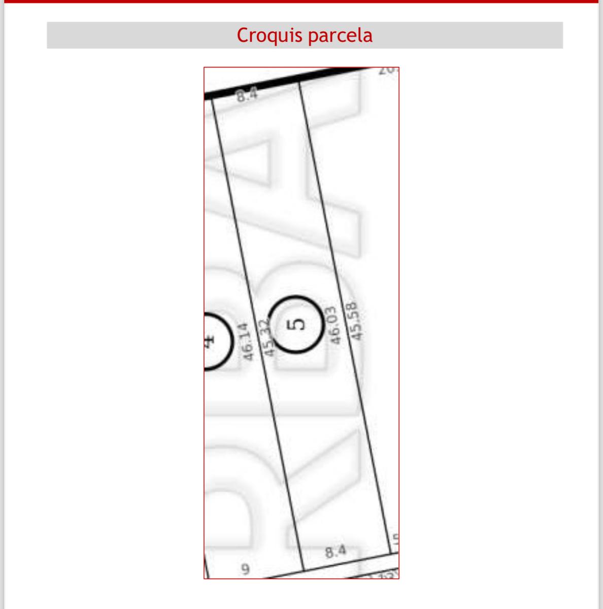 Croquis de Parcela