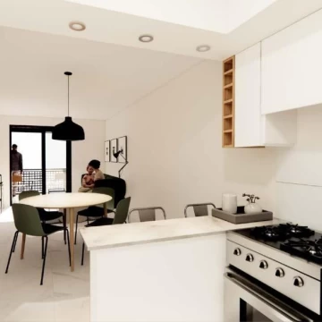 VENTA - Departamento 2 dormitorios, balcón y parrillero - Pichincha, Rosario
