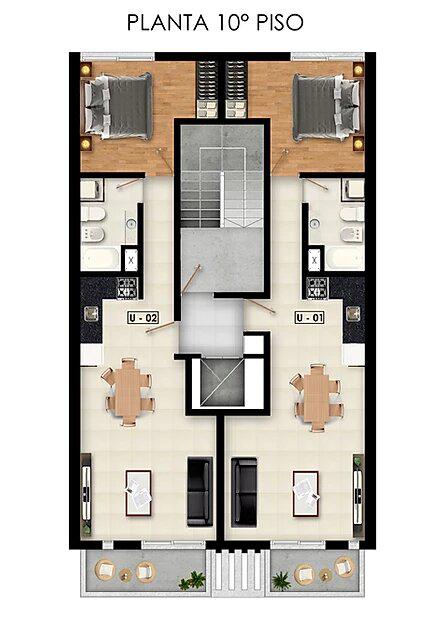 1 dormitorio en venta en Rosario