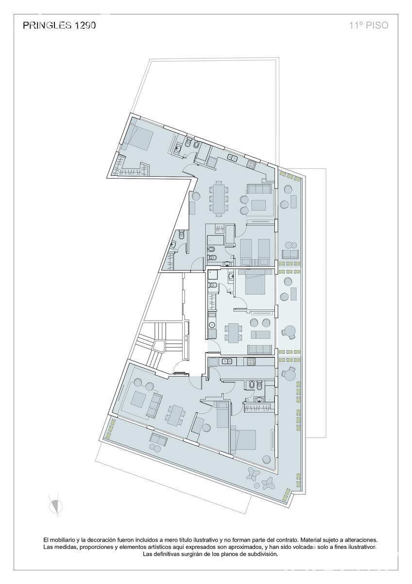 plano planta piso 11