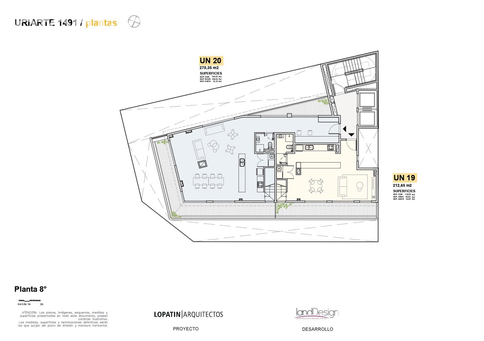 plano planta piso 8