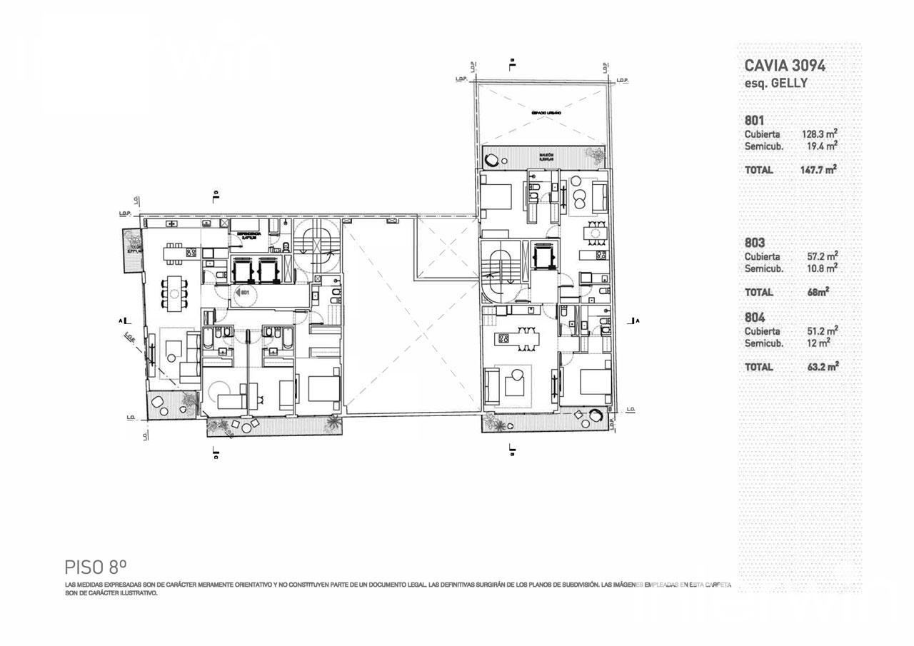 plano planta piso 8