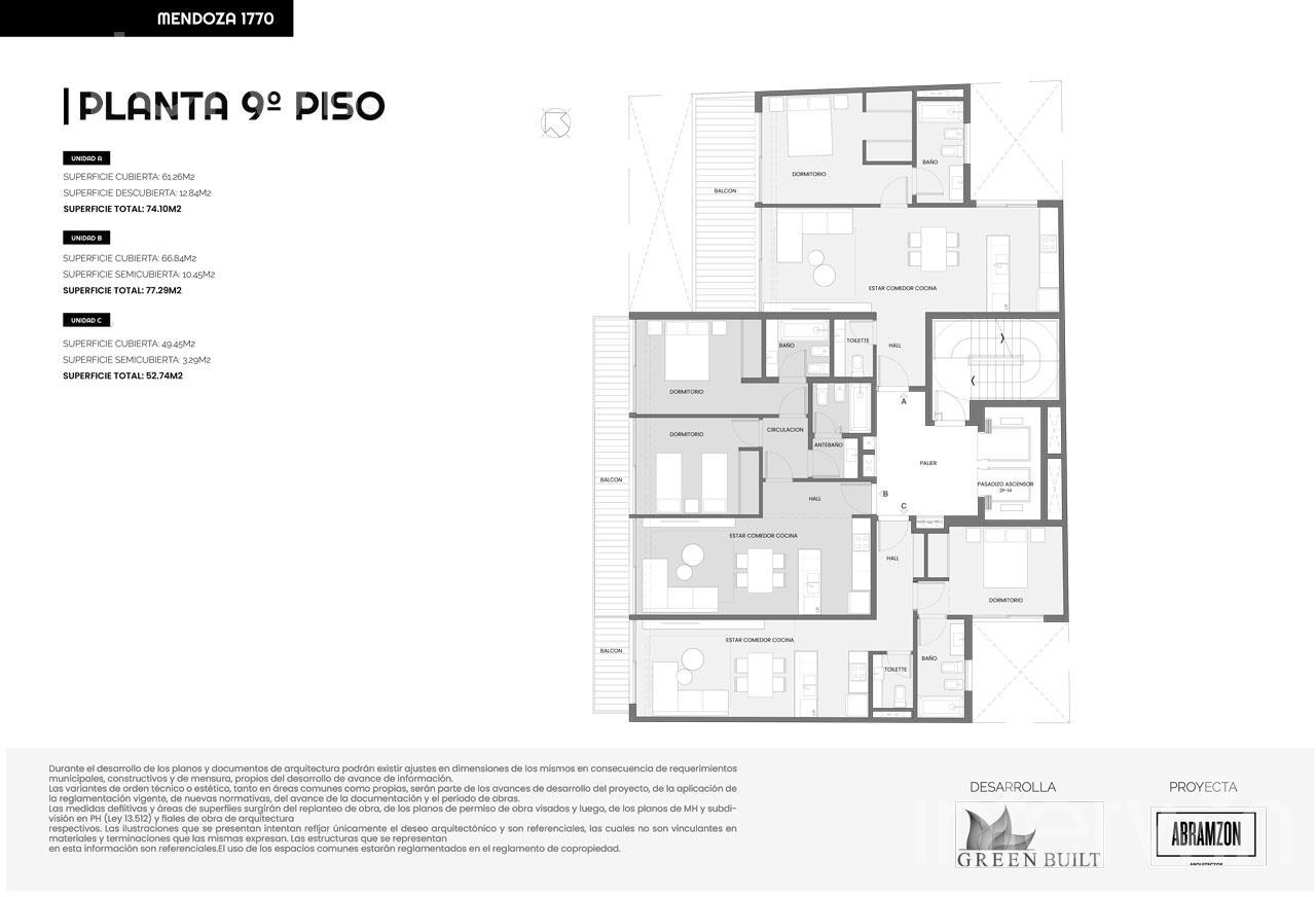 plano planta piso 9