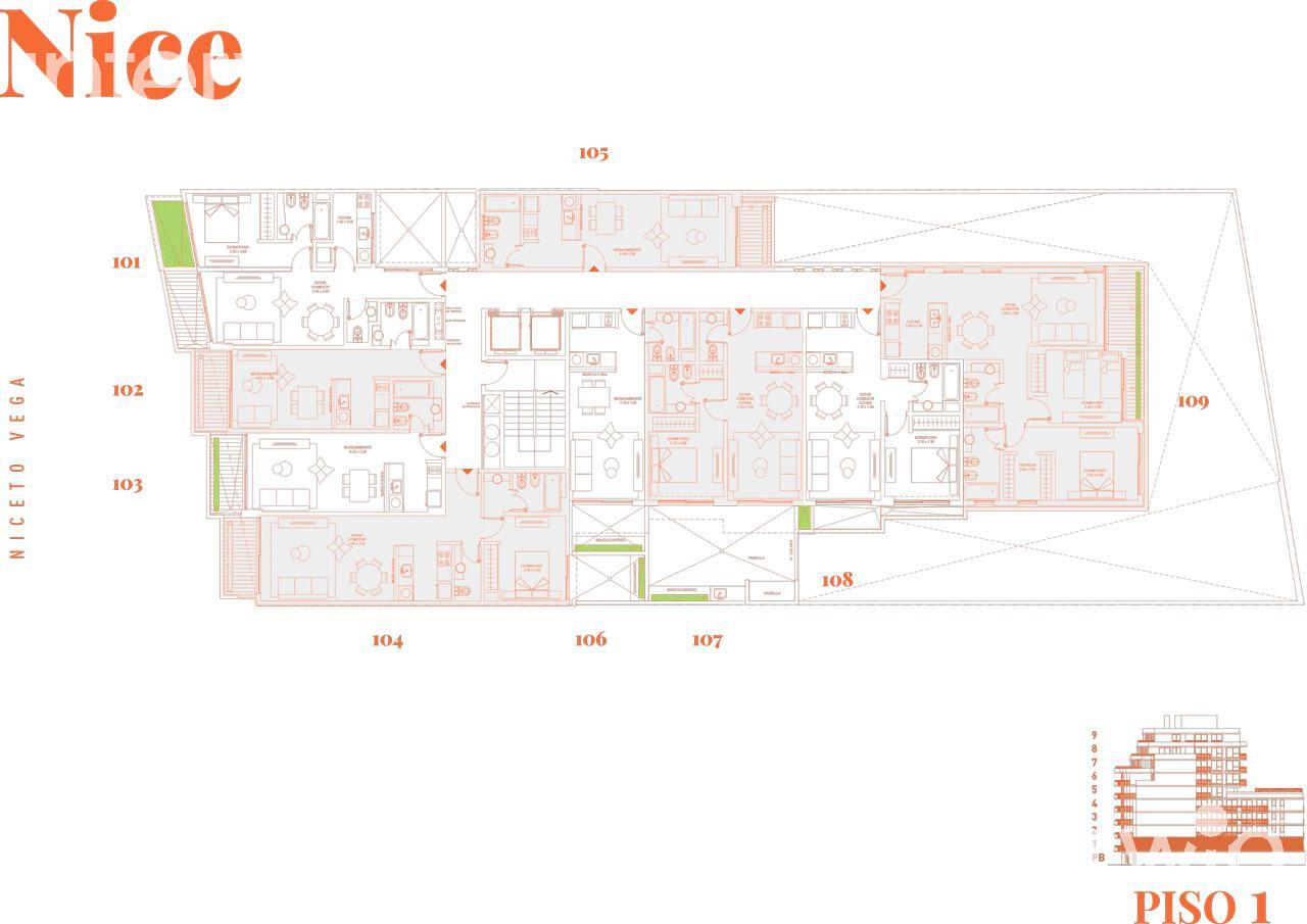 Plano planta piso 1