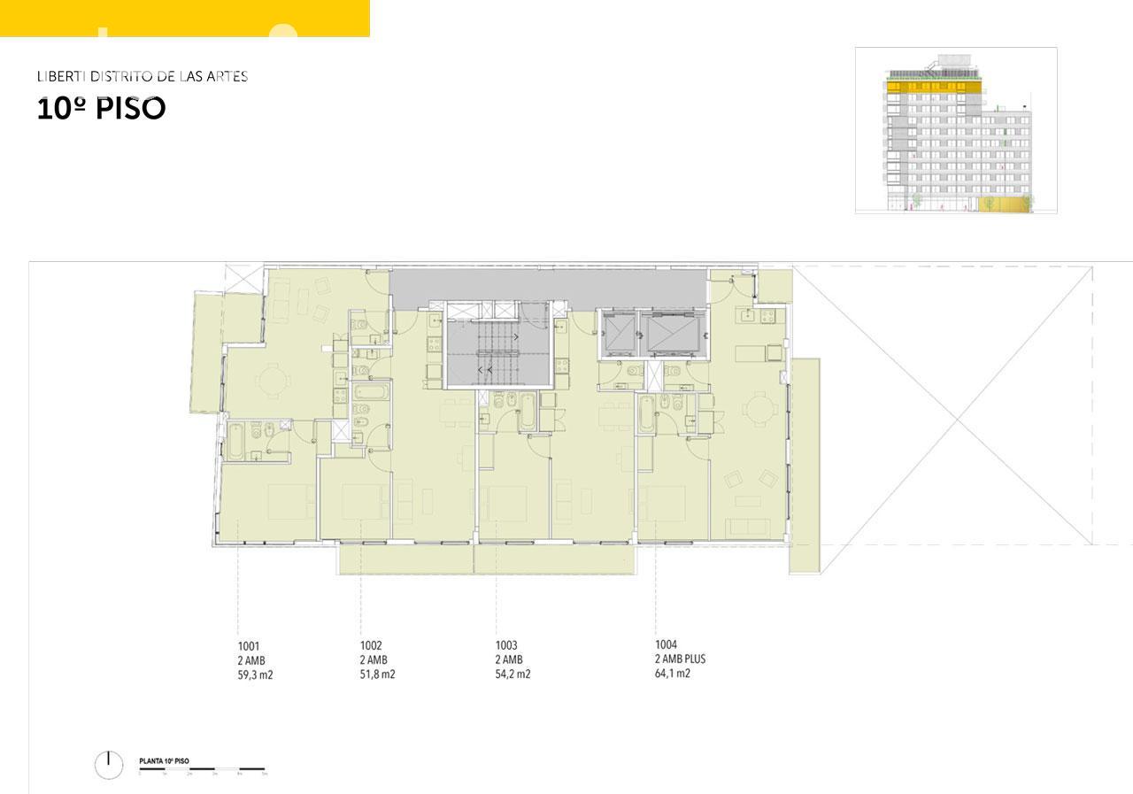 plano planta piso 10