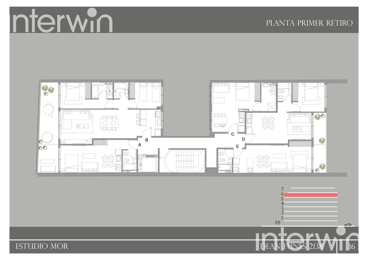 plano planta piso 6
