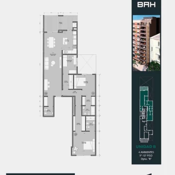 Departamento - Barrio Norte