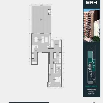 Departamento - Barrio Norte