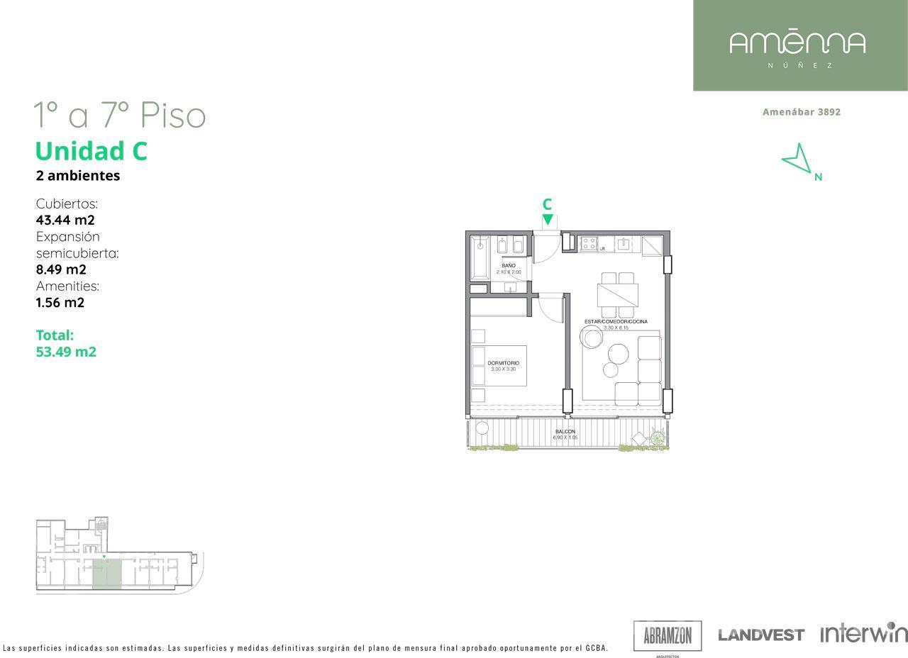 Departamento - Nuñez