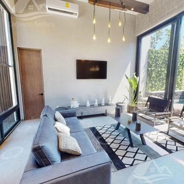 Casa en venta en Tulum Bahia Principe de un nivel Amueblada  B-ALRZ6333
