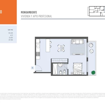 Venta Departamento en Villa del Parque