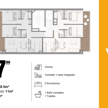 VENTA - 3 AMBIENTES C/BALCÓN - POZO - VILLA CRESPO