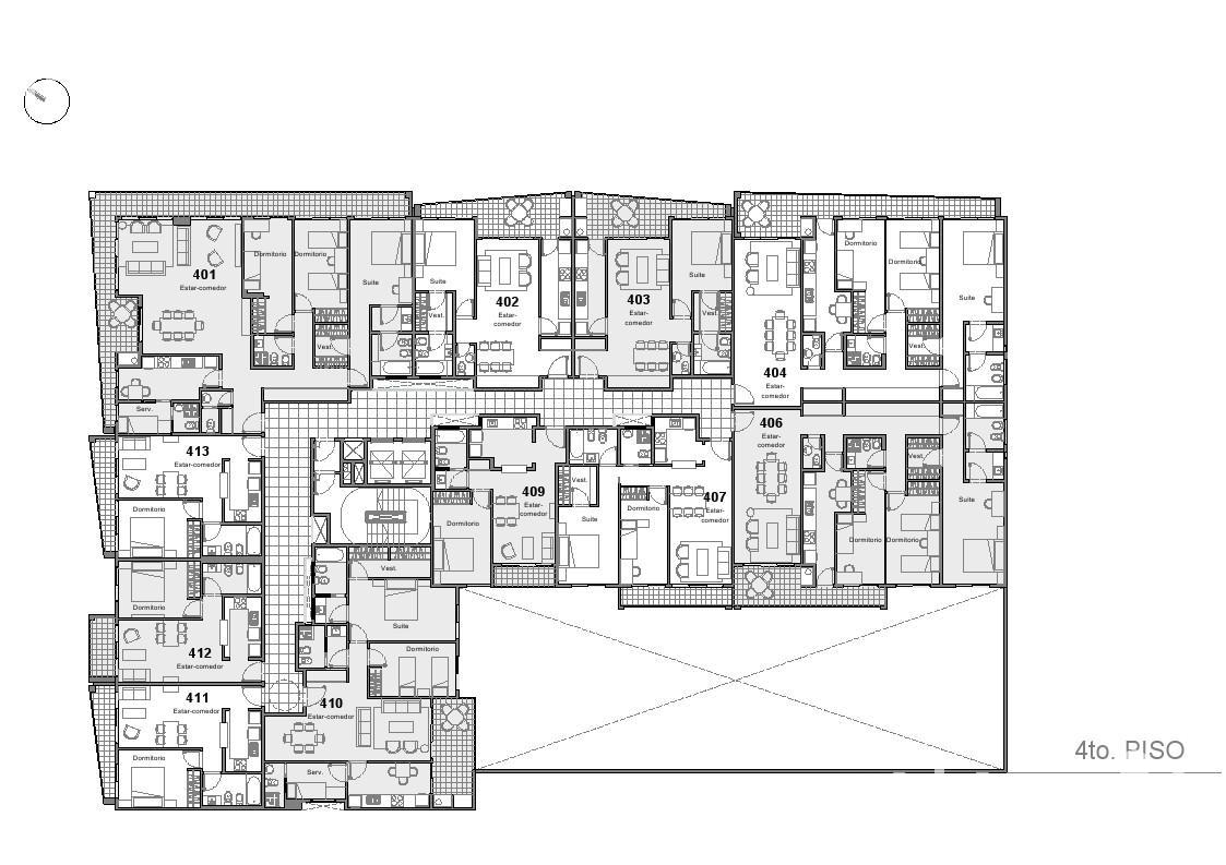 plano planta piso 4