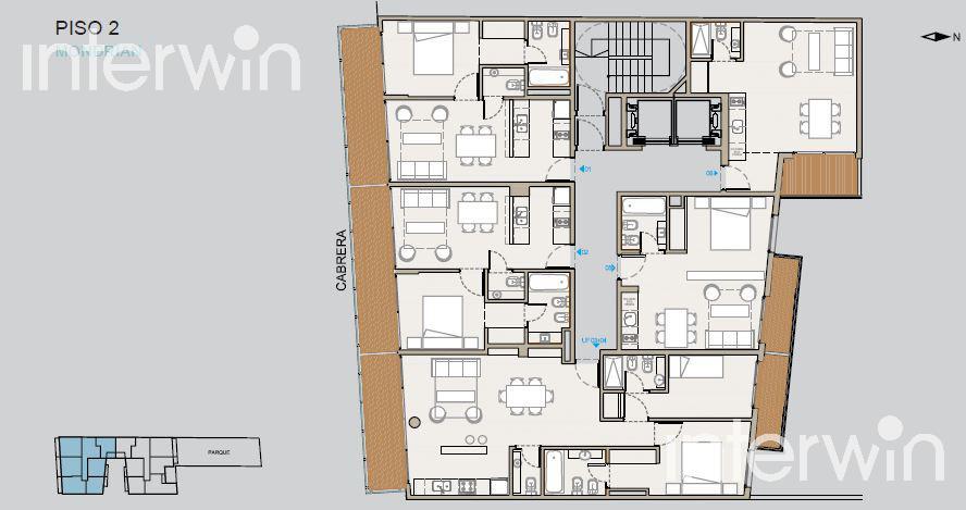 plano piso 2 Mondrian