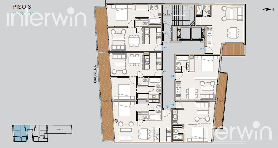 plano piso 3 Mondrian