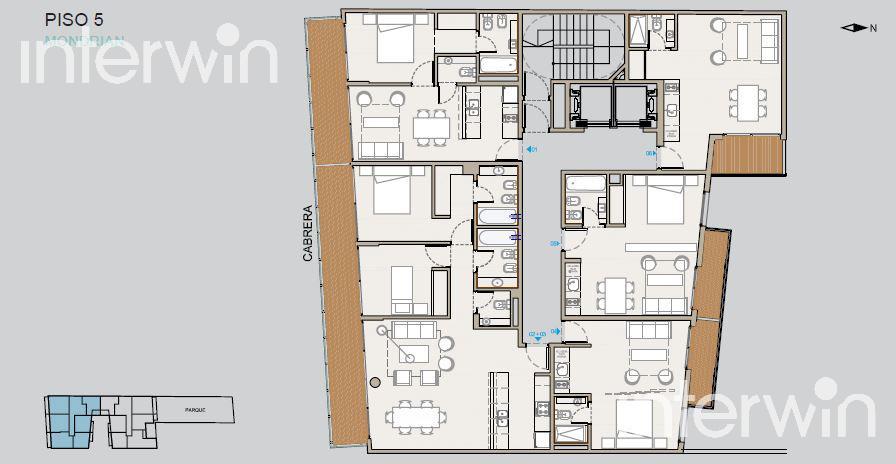plano piso 5 Mondrian