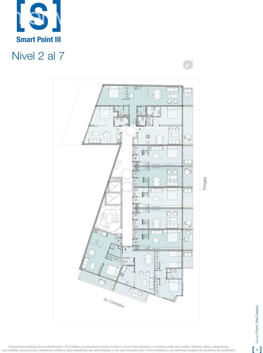 plano planta pisos 2 a 7