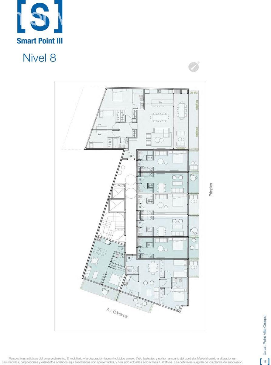 plano planta piso 8