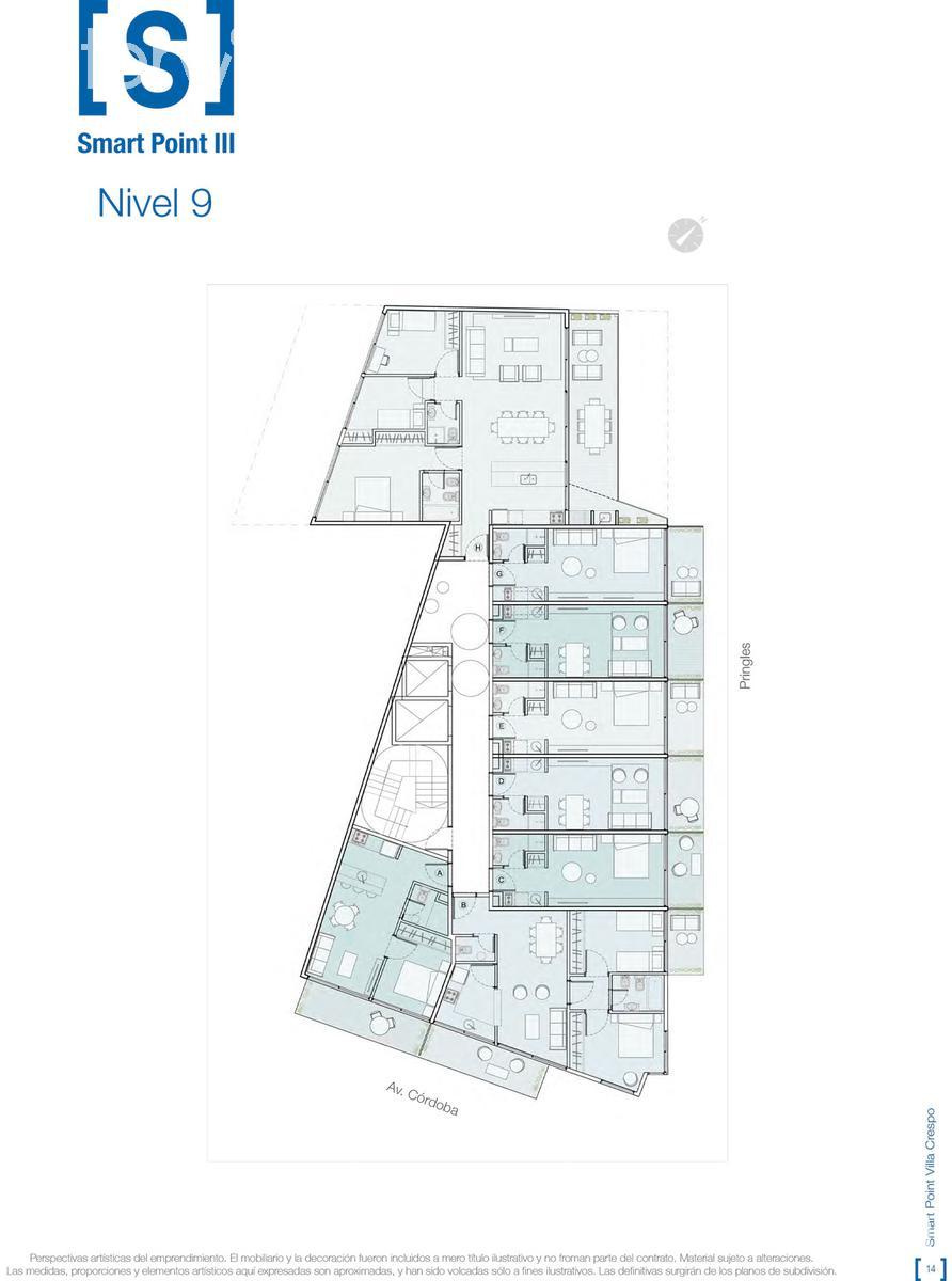 plano planta piso 9