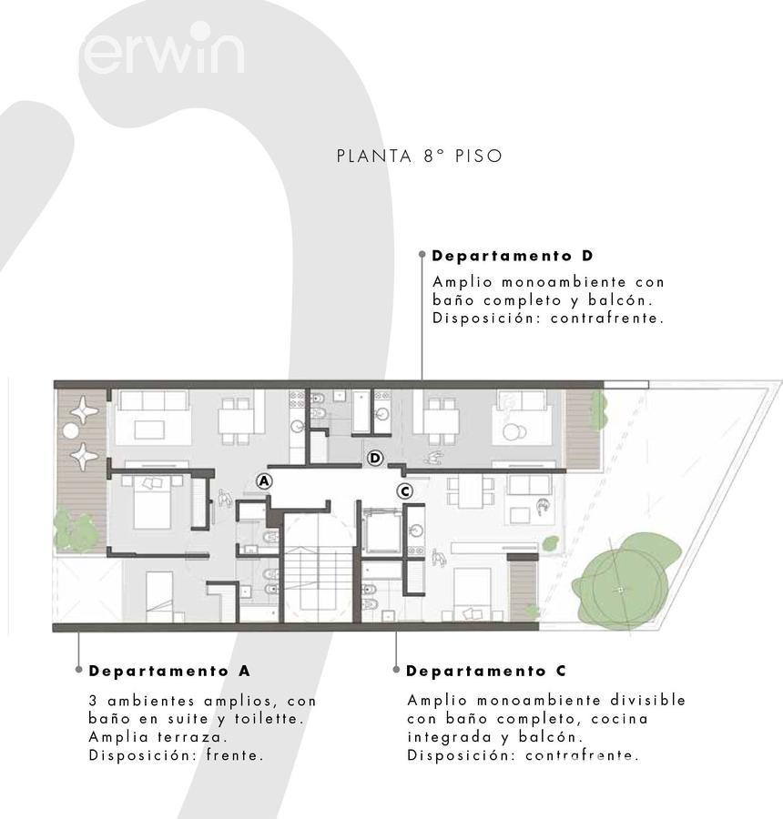 plano planta piso  8