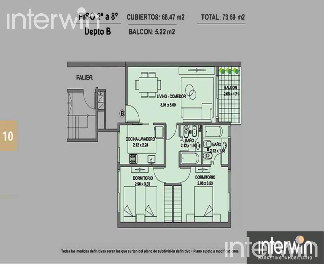 plano planta piso 2-8B