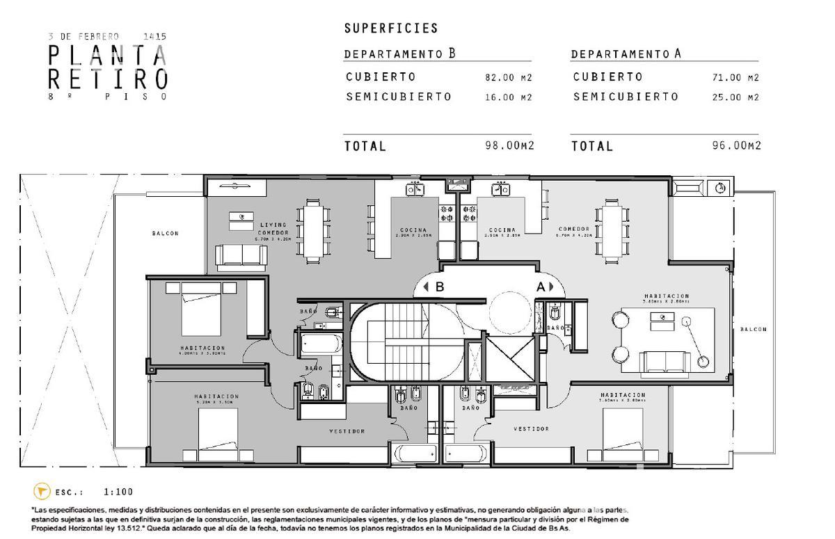 plano planta piso 8