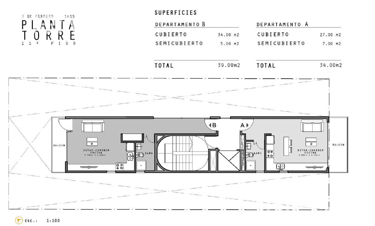 plano planta piso 11