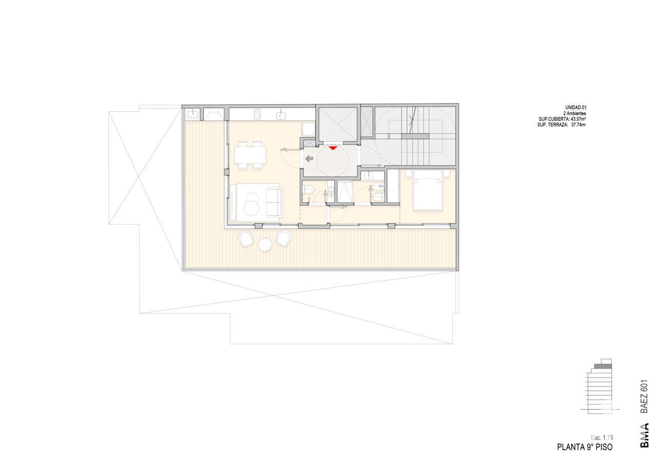 plano planta piso 9