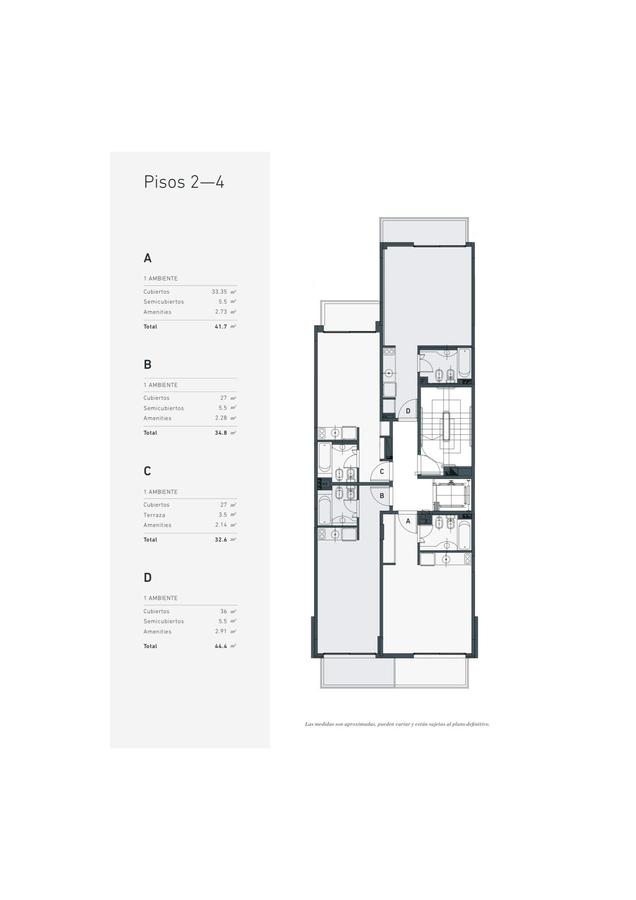 Plano 2° al 4° piso