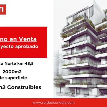 Fracción de Terreno en Venta - Proyecto Aprobado sobre Acceso Norte - Pilar