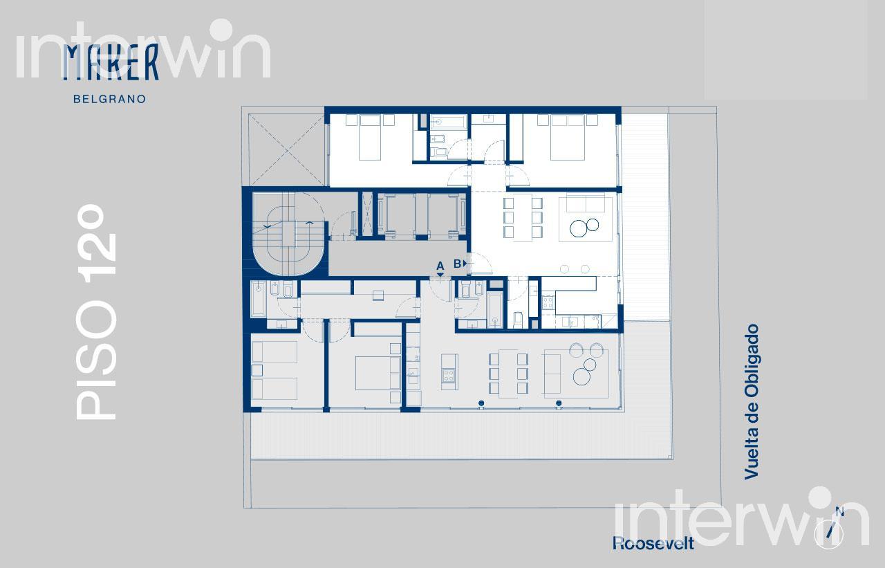 plano planta piso 12