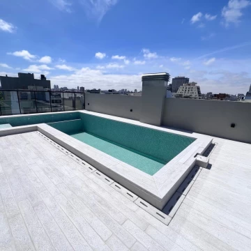 Departamento de 2 ambientes en piso alto muy luminoso