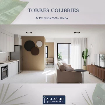 Departamento 2 ambientes en venta: Edificio Torres Colibríes - Haedo