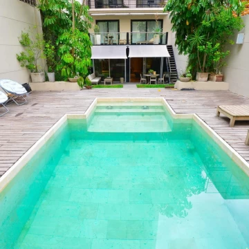 DPTO EN DUPLEX 4 AMB PALERMO CHICO FONDO  PISCINA