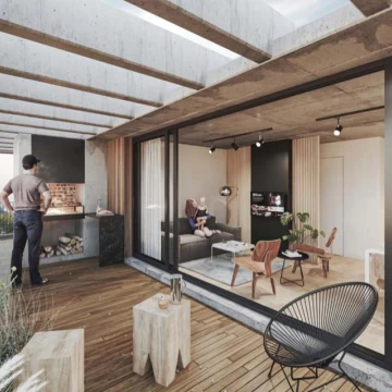 Apartamento 1 dormitorio con amplia terraza en Centro, Montevideo