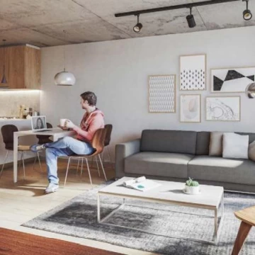 Apartamento 1 dormitorio con terraza en Centro, Montevideo