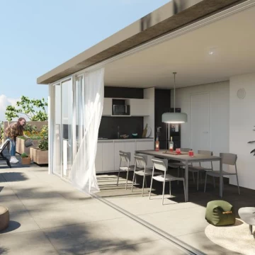 Venta apartamento un dormitorio con terraza y azotea en Pque Batlle,