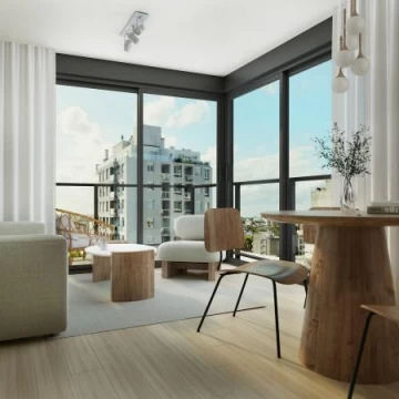 Venta apartamento monoambiente con terraza en Cordón