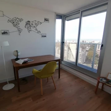 Apartamento con renta de 1 dormitorio con terraza en Malvín