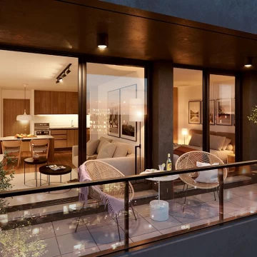 Venta apartamento dos dormitorios con terraza en Cordón, Montevideo