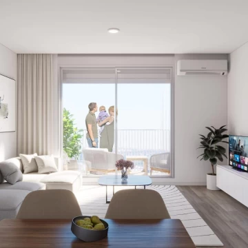 Venta apartamento dos dormitorios con terraza en Cordón
