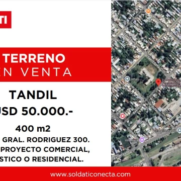 Lote de 400m2 en Venta - Tandil