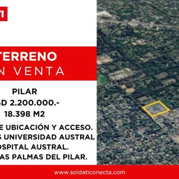 Terreno de 18.000 m2 en  venta - Pilar