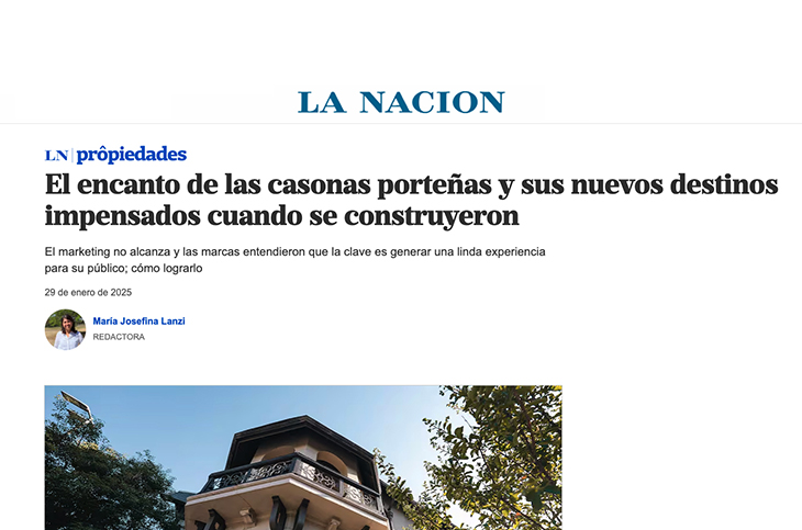 Adrián Mercado en La Nación, inmuebles comerciales