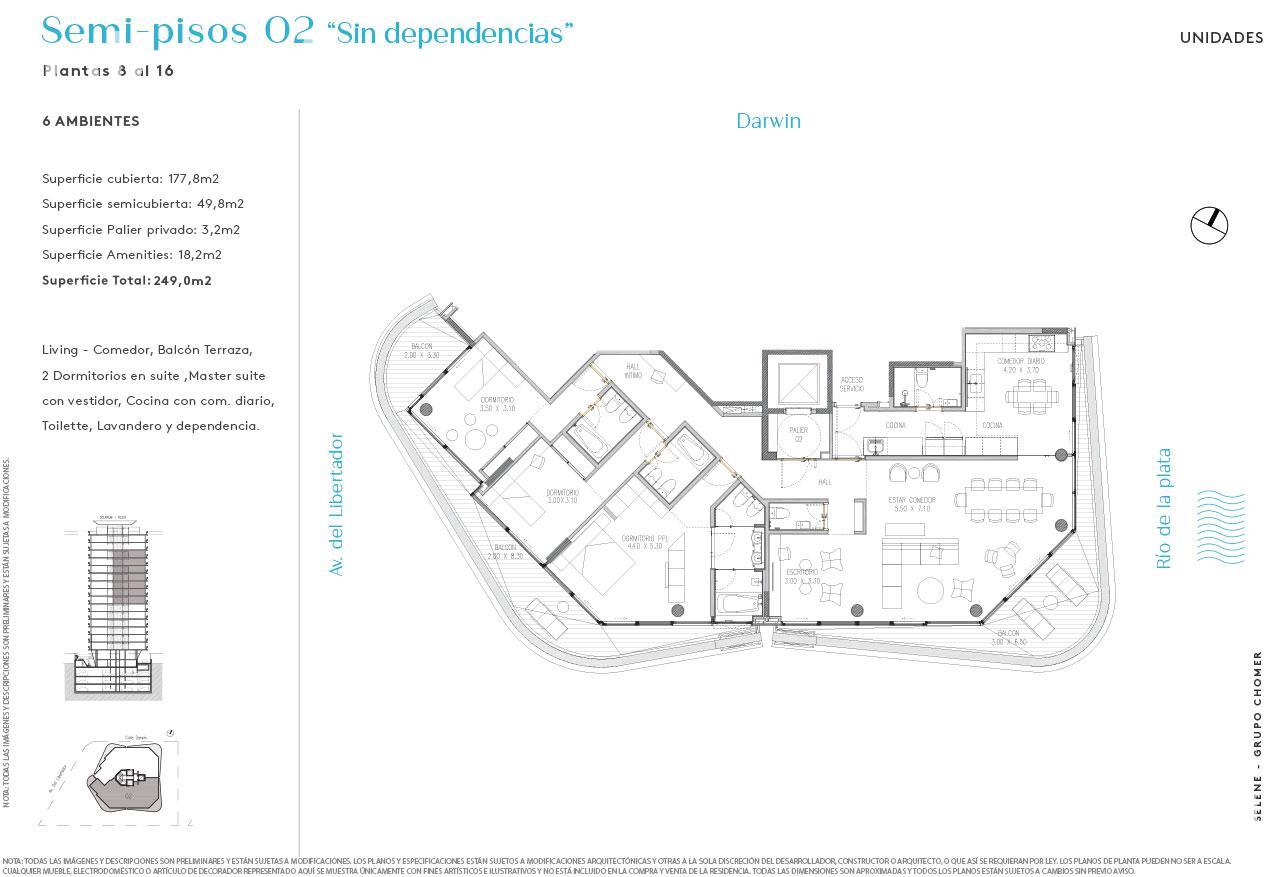plano piso 8-16 unidad 02 s/d